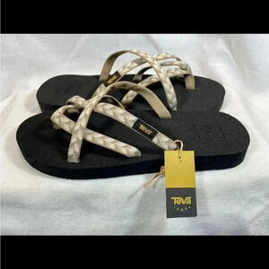 Teva Black and Cream Sandals